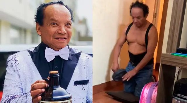 Los seguidores de Melcochita quedaron sorprendidos al ver cómo se ejercita el cómico peruano.
