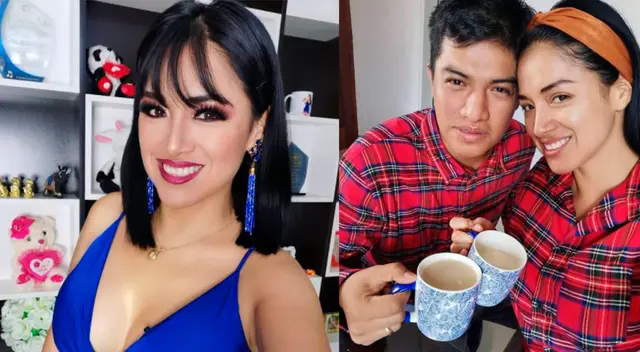 Katy Jara feliz junto a su esposo. Katy Jara feliz junto a su esposo.