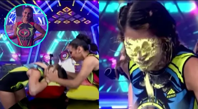 Allison Pastor le ganó a Korina Rivadeneira en Esto es guerra, y no tuvo problemas en lanzarle una torta a la cara, sin saber cómo ella se lo tomaría. Allison Pastor le ganó a Korina Rivadeneira en Esto es guerra, y no tuvo problemas en lanzarle una torta a la cara, sin saber cómo ella se lo tomaría.