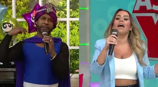 Edson Dávila sorprendió con su atuendo de Mojojojo y Ethel Pozo no pudo evitar burlarse en la última edición de América Hoy.