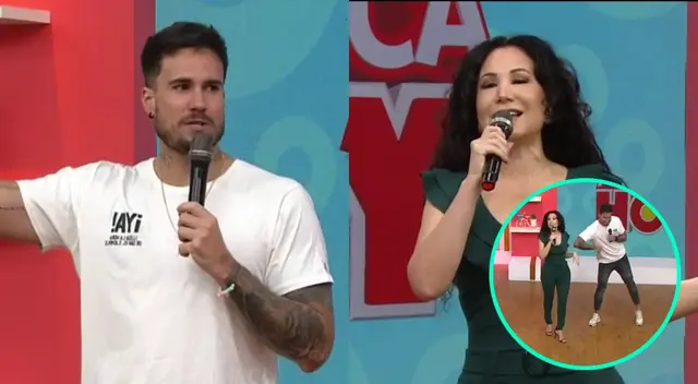 Gino Assereto llegó al set de América Hoy como invitado, y Janet Barboza aprovechó en llenarlo de elogios, reafirmando su propia soltería. ¡Uy! Gino Assereto llegó al set de América Hoy como invitado, y Janet Barboza aprovechó en llenarlo de elogios, reafirmando su propia soltería. ¡Uy!