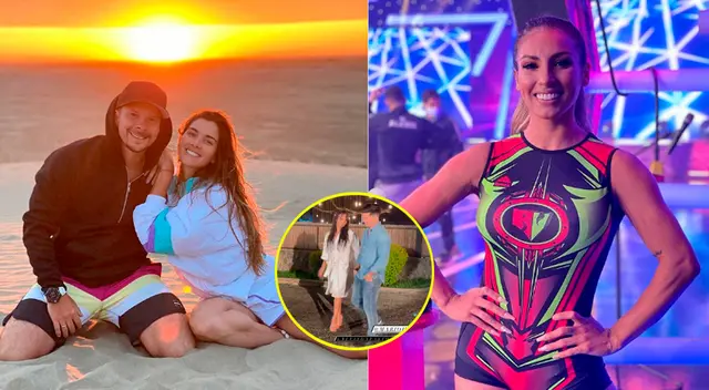 Allison Pastor y Mario Hart graban escenas juntos.