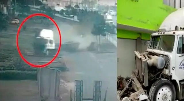 Chofer del trailer se tuvo que arrojar del vehículo para salvar su vida