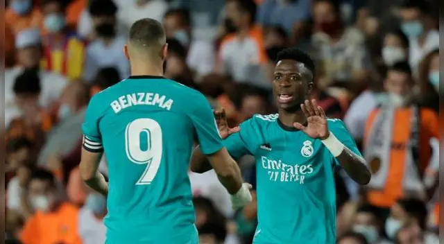 Esta dupla de Vinicius y Benzema está que da que hablar y Real  sumó una nueva victoria.