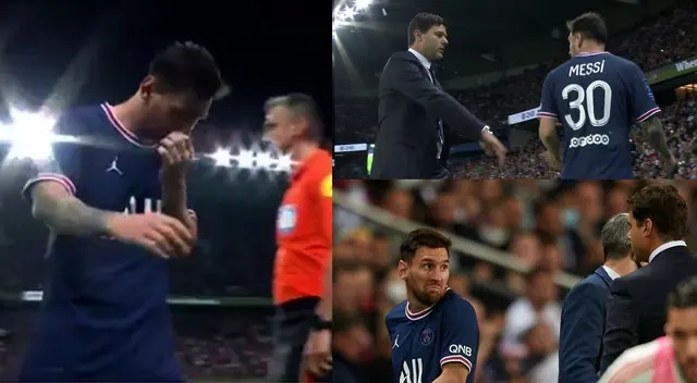 Cambio de Lionel Messi se registró al minuto 75 del partido desarrollado en el Estadio Parque de los Príncipes.