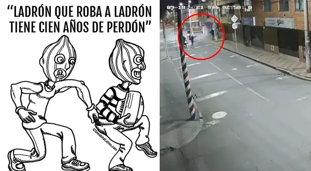 Los vecinos y cibernautas quedaron sorprendidos porque ya ni los ladrones se salvan de la inseguridad en Colombia. Los vecinos y cibernautas quedaron sorprendidos porque ya ni los ladrones se salvan de la inseguridad en Colombia.