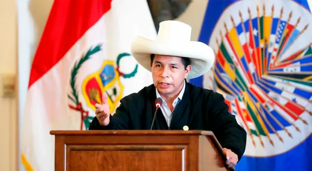 Presidente Pedro Castillo en la sesión del Consejo Permanente de la OEA