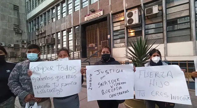 familiares de los guardias de Oechsle reclaman en la carceleta del INPE