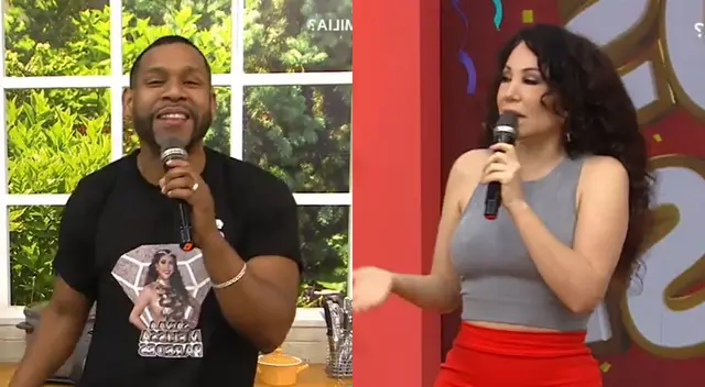 Edson Dávila sorprendió al saludar a la gente de diversos lugares, al mismo estilo de Janet Barboza, sin esperar lo que ella le diría. Edson Dávila sorprendió al saludar a la gente de diversos lugares, al mismo estilo de Janet Barboza, sin esperar lo que ella le diría.