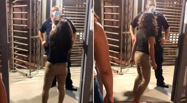 La reacción del agente es viral enTikTok.