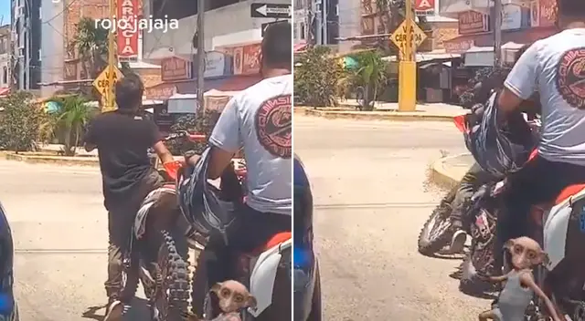 El joven no calculó bien la altura y terminó en la pista.