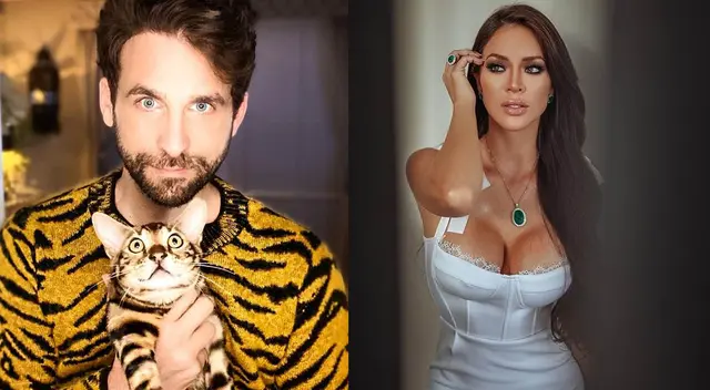 Rodrigo González impactado con Sheyla Rojas. Rodrigo González impactado con Sheyla Rojas.