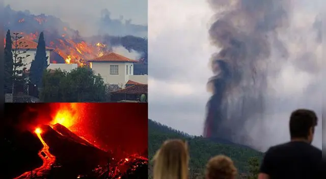 La erupción del volcán Cumbre ha provocado graves daños materiales.