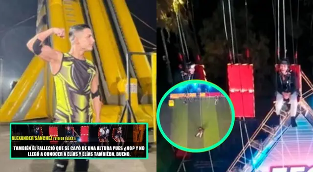 Alexander Sánchez, tío de Elías Montalvo, se comunicó con Magaly TV La Firme, y reveló que su caída en Esto es guerra fue similar al accidente de su padre. Alexander Sánchez, tío de Elías Montalvo, se comunicó con Magaly TV La Firme, y reveló que su caída en Esto es guerra fue similar al accidente de su padre.