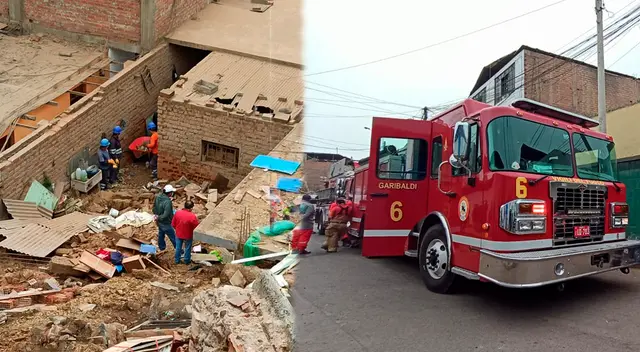 Cerro se desprendiendo en chorrillos y cae sobre vivienda a tempranas horas de la mañana.