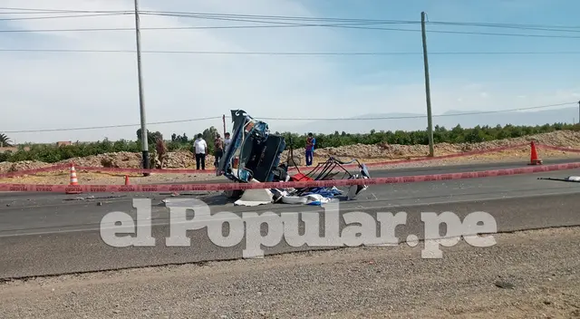 Violento accidente de tránsito ocurrió en la carretera Panamericana Sur. Violento accidente de tránsito ocurrió en la carretera Panamericana Sur.