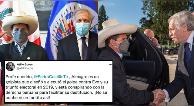 “Profe querido, Pedro Castillo, Luis Almagro es un golpista