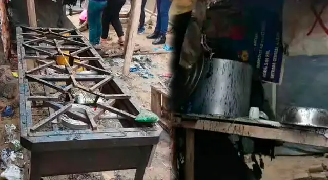 Queman local de vaso de leche en La Esperanza. Queman local de vaso de leche en La Esperanza.