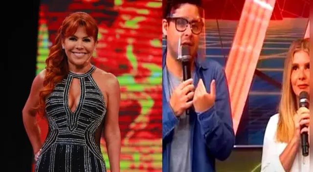 Magaly Medina indignada por comentarios de Gian Piero Díaz y Johanna San Miguel tras accidente de Elías Montalvo. Foto: captura de ATV/ captura de América TV