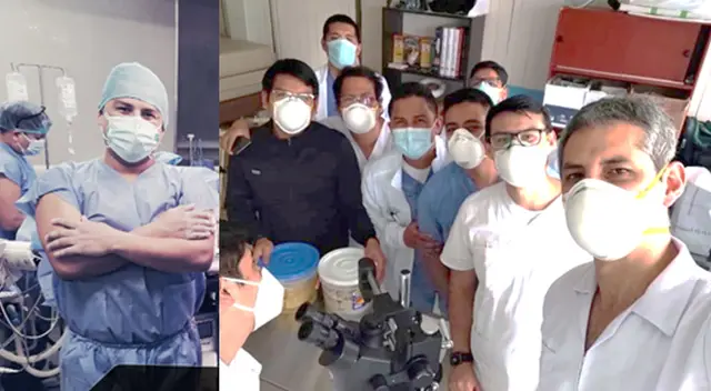 Médicos residentes del Hospital de la PNP luchando en plena pandemia.