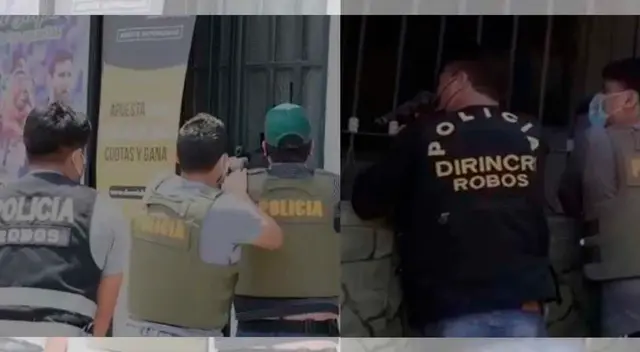 Policías capturan a extranjeros que intentaron robar en casa de apuestas.