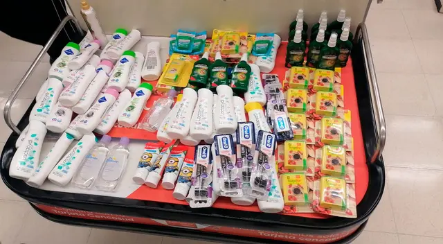 Los productos que llevaban en el vehículo Los productos que llevaban en el vehículo