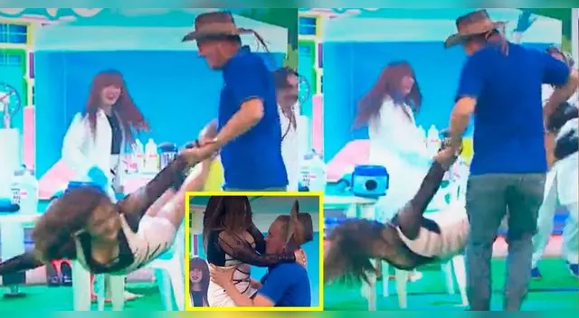 Flor de Huaraz y el Gringo Karl se juntaron en el programa de Ernesto Pimentel. Flor de Huaraz y el Gringo Karl se juntaron en el programa de Ernesto Pimentel.