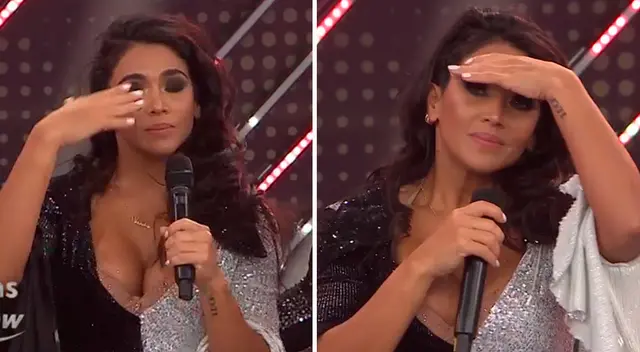 Vania Bludau lloró al finalizar su presentación. Vania Bludau lloró al finalizar su presentación.