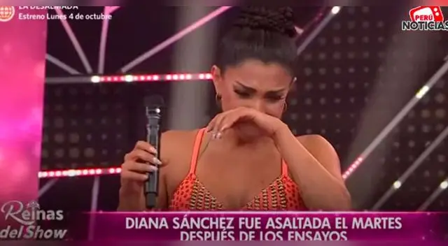 Diana Sánchez se quebró en vivo al confesar que fue víctima de la delincuencia.