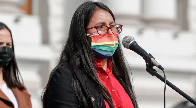 Ruth Luque, congresista y vocera de Juntos por el Perú. Ruth Luque, congresista y vocera de Juntos por el Perú.