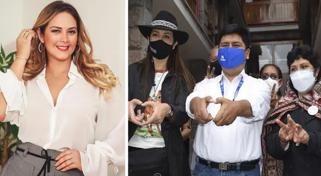 Marina Mora coincidió con primera dama en evento y tuvieron breve diálogo.