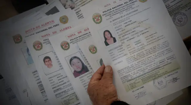 La PNP detalló que al día se reportan más de 50 desapariciones. La PNP detalló que al día se reportan más de 50 desapariciones.