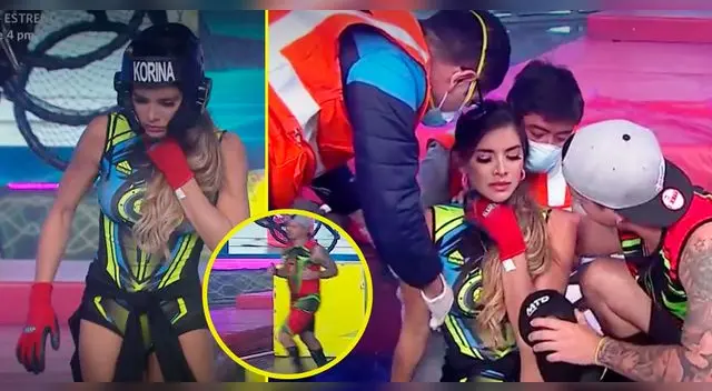Korina Rivadeneira vivió duros momentos en plena competencia. Korina Rivadeneira vivió duros momentos en plena competencia.