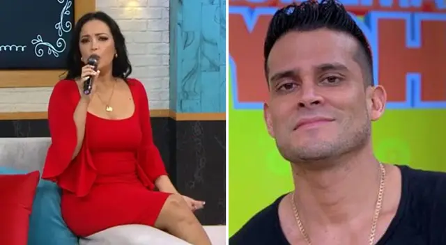 Mariella Zanetti le lanza 'chiquita' a Christian Domínguez. Mariella Zanetti le lanza 'chiquita' a Christian Domínguez.