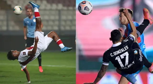 Acrobacia en el aire ha generado debate entre los hinchas de Perú y Chile. Acrobacia en el aire ha generado debate entre los hinchas de Perú y Chile.