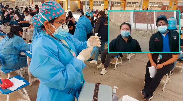 Grupo de pobladores en SJL, teme vacunarse por miedo a la poca eficacia de las dosis.