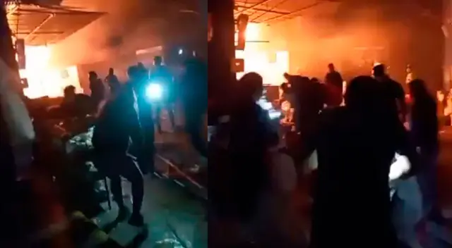 Incendio en Unicachi deja decenas de puestos afectados Incendio en Unicachi deja decenas de puestos afectados