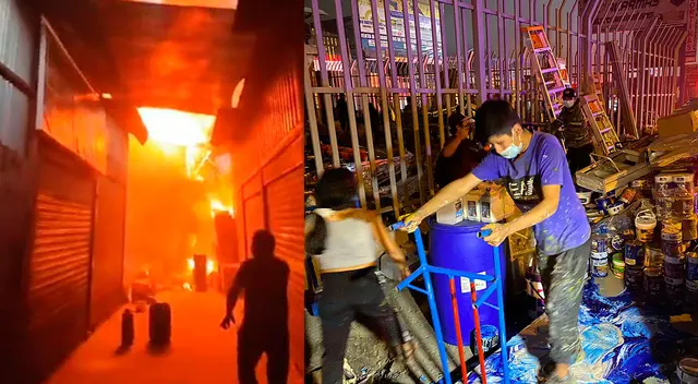 Mercado Ferretero Unicachi quedo en cenizas tras gigantesco siniestro en Comas. Mercado Ferretero Unicachi quedo en cenizas tras gigantesco siniestro en Comas.