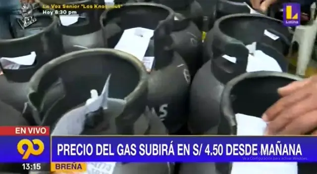Precio del balón de gas subirá desde este sábado en S/4.50, según distribuidores [VIDEO]
