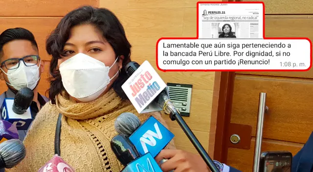 Congresista de Perú Libre prefirió no ahondar en el tema del chat.