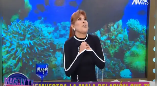 Magaly Medina asegura que es una persona afoMagaly Medina a usuaria que le recordó que no acabó su carrera universitaria: "Así es"rtunada tras sobreviví al coronavirus y volver a Magaly Tv, la firme. Foto: captura ATV