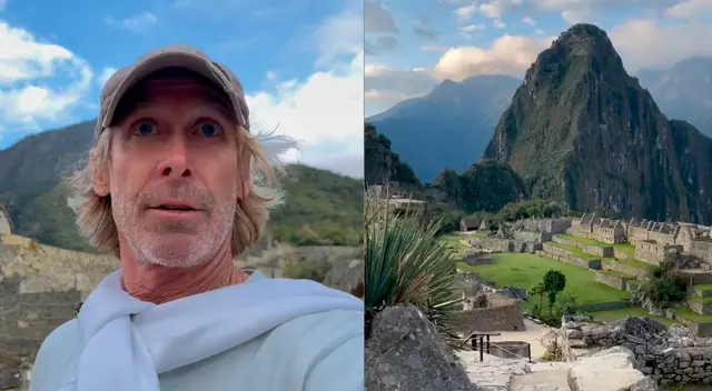 Cineasta de 'Transformers 7', Michael Bay, emocionado en Machu Picchu.