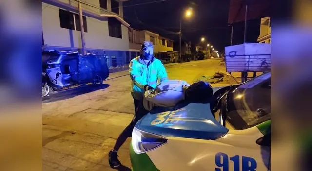 Sujeto fue trasladado a la comisaría para las diligencias.