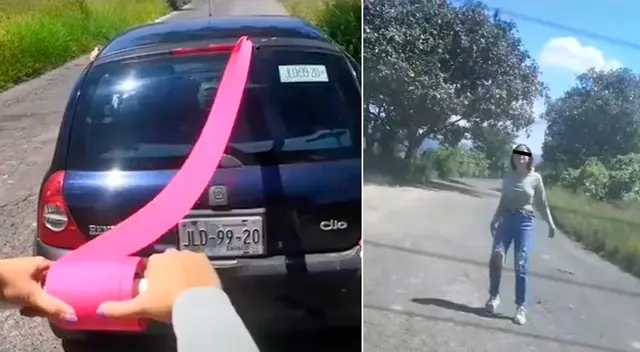 El joven dejó a su novia sola en la carretera.