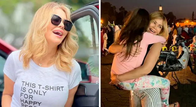 Gisela Valcárcel disfruta de la compañía de sus nietas. Gisela Valcárcel disfruta de la compañía de sus nietas.