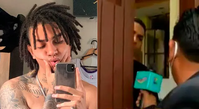 El ex de Samahara Lobatón, Youna, no quiso atender a reportero de Amor y Fuego.