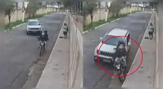 Uno de los ladrones terminó con fracturas graves en la pierna.