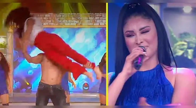 Pamela Franco quedó impactada con tremendo baile entre Tula y Christian.