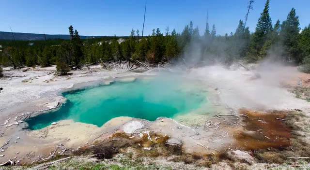 La mujer fue sacada del agua por su padre y llevada a un hospital regional. La mujer fue sacada del agua por su padre y llevada a un hospital regional.