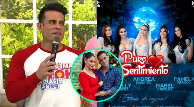 Christian Domínguez confesó que él busca cómo llamar la atención del público con los atuendos de las integrantes de Puro Sentimiento Christian Domínguez confesó que él busca cómo llamar la atención del público con los atuendos de las integrantes de Puro Sentimiento
